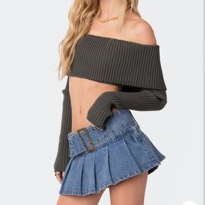 Edikted cropped Green sweater